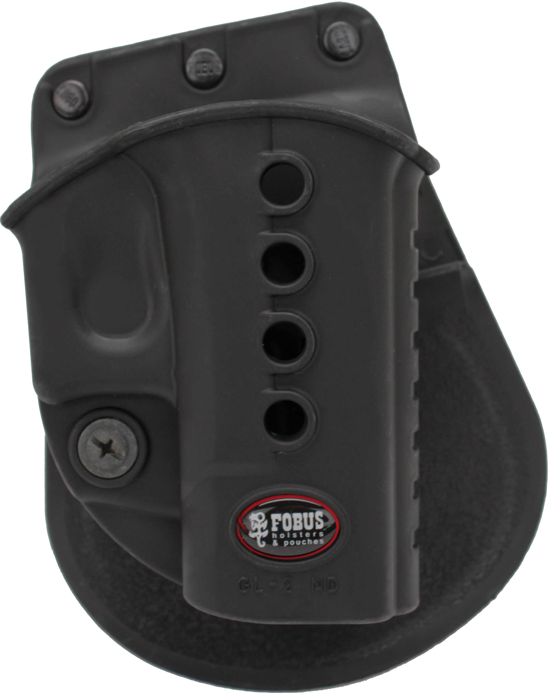 Fobus E2 Paddle Holster Fits Glock 17/19/22/23/31/32/34/35 Right Hand Kydex Black GL2E2