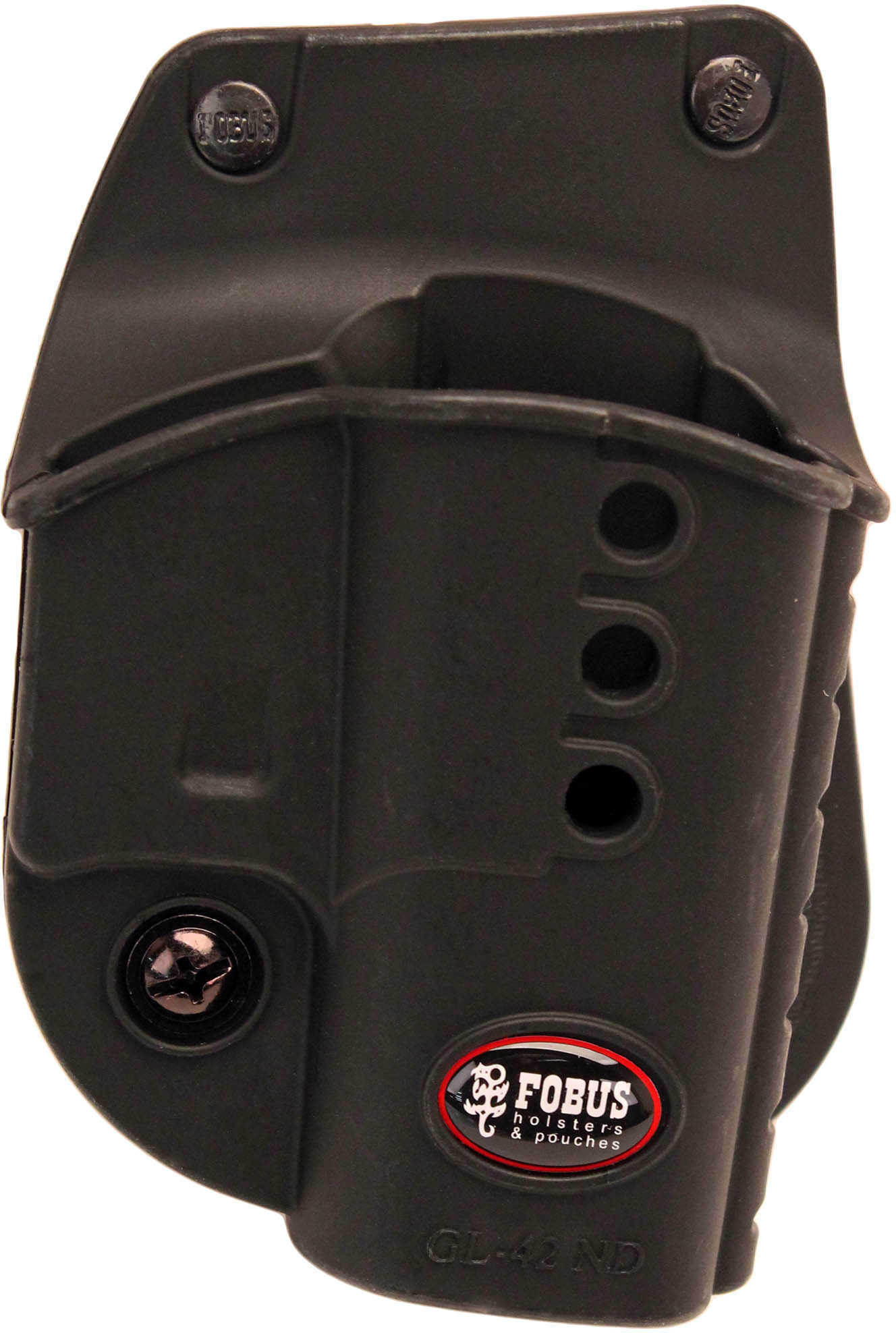 Fobus GL42Nd Paddle Holster Right Hand Black for Glock 42 Polymer