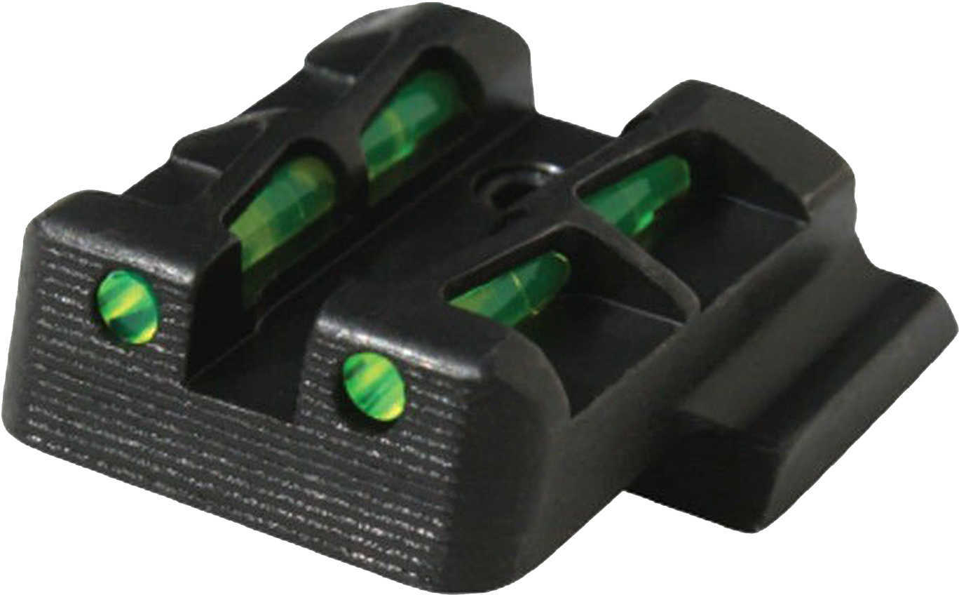 HiViz Sight Systems Litewave Rear For Glock . 45 ACP /.45GAP/10mm Red/Green/Black Md: GLLW19