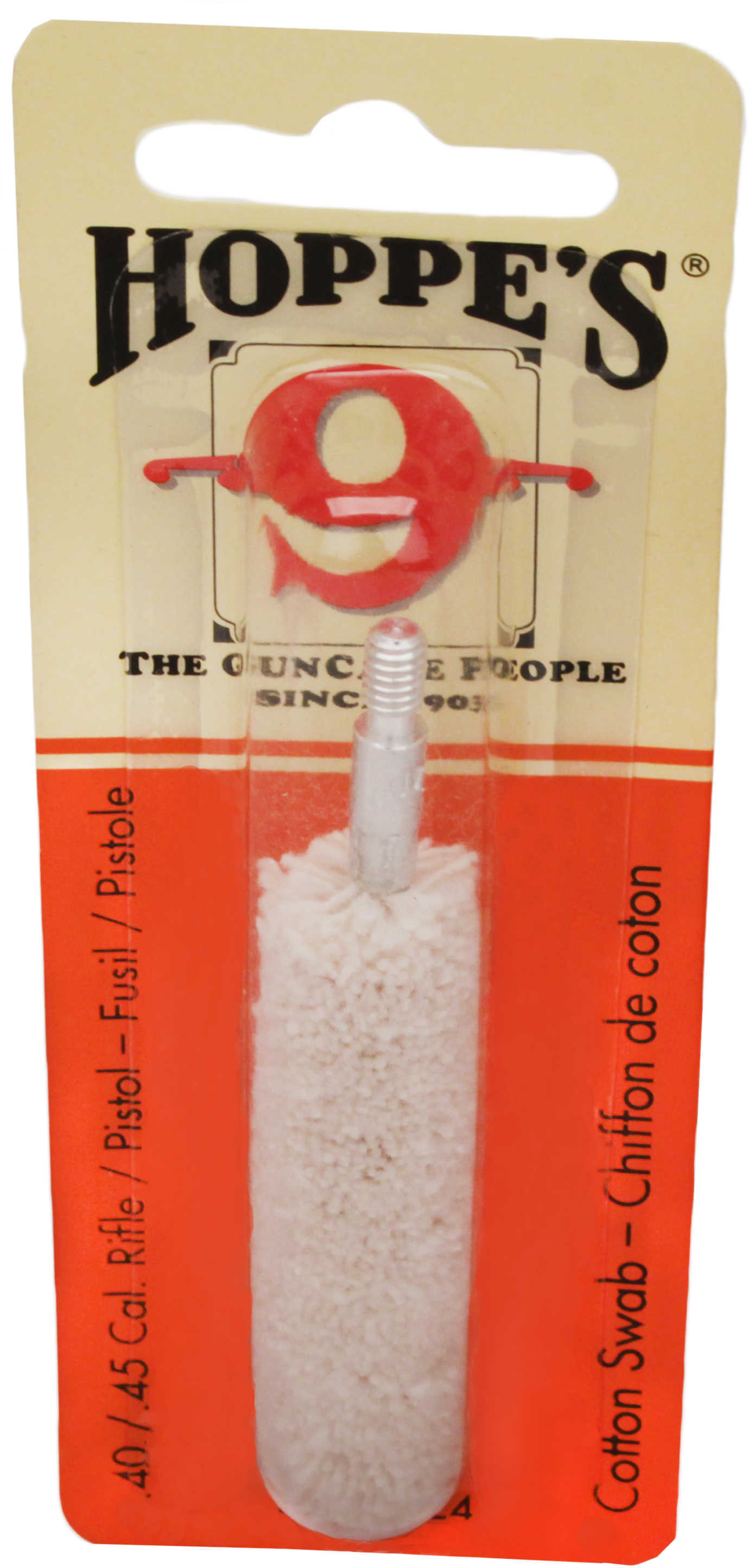 Hoppes Gun Cleaning Swab .40/.45 Caliber - Brand New-img-1