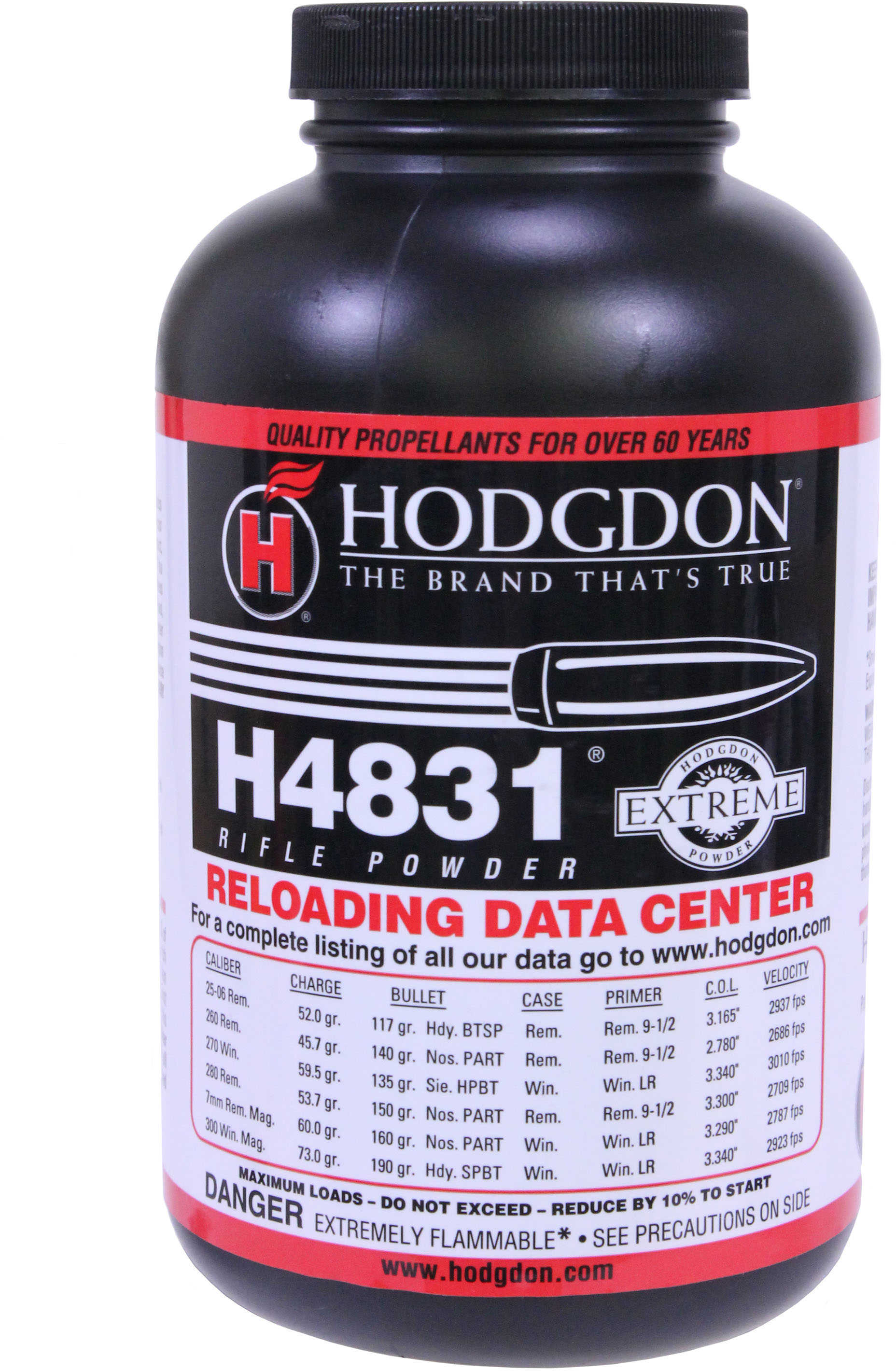 Hodgdon Powder H4831 Smokeless 1 Lb