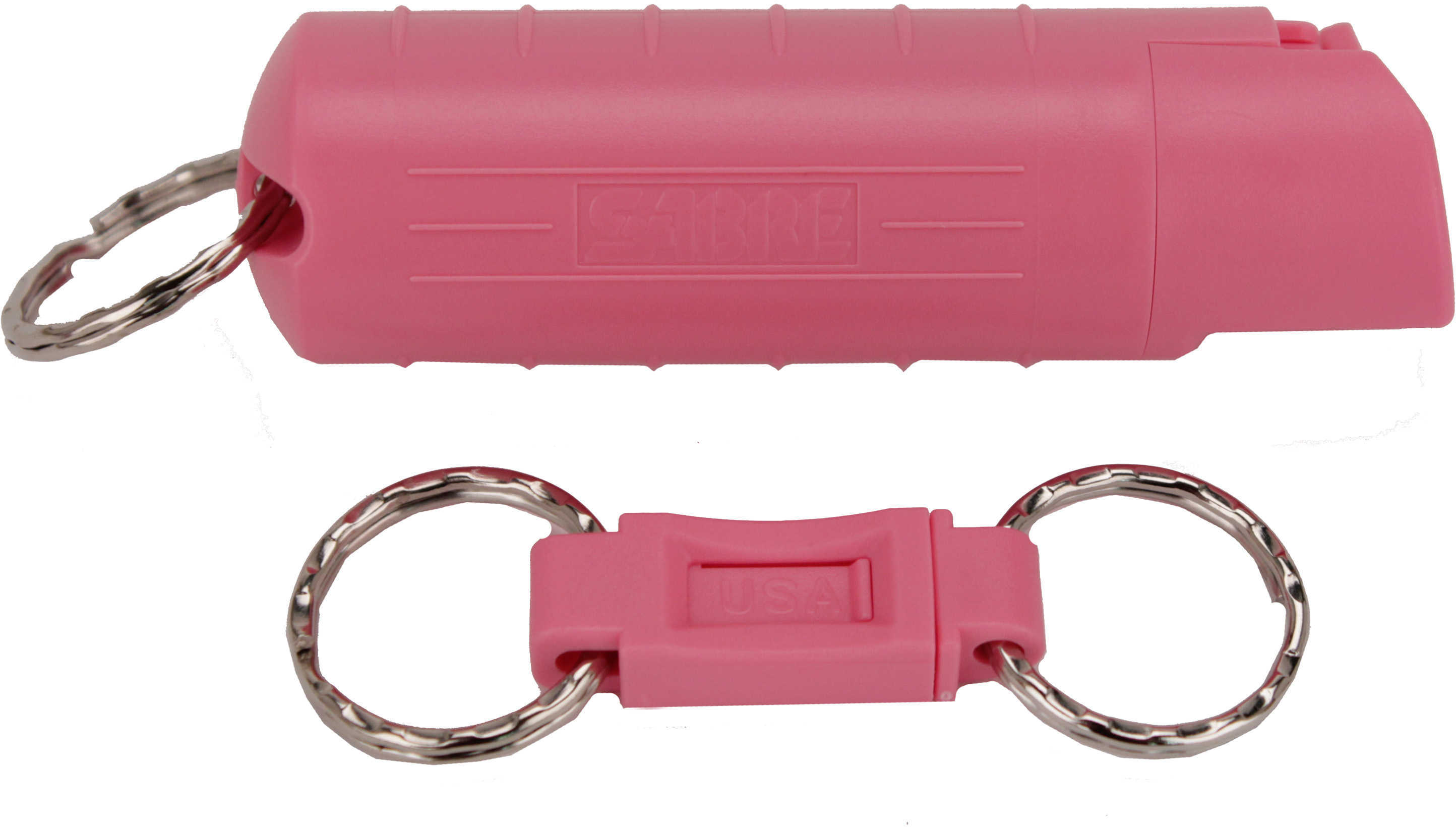 Sabre Red USA Pepper Gel Spray Pink Hard Case W/Ring .54 Oz