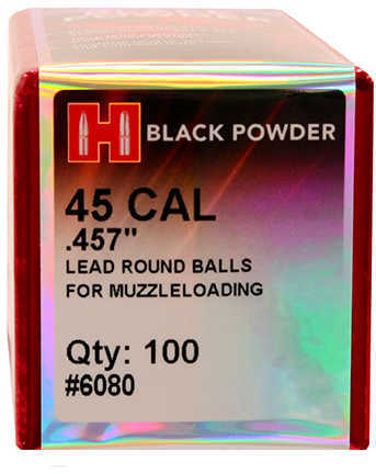 Hornady Lead Balls .457 (45 Caliber) Per 100 6080