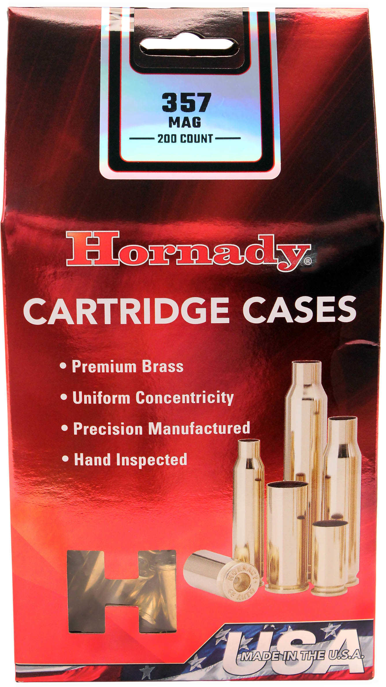 Hornady Unprimed Brass 357 Mag (Per 200) Md: 8740