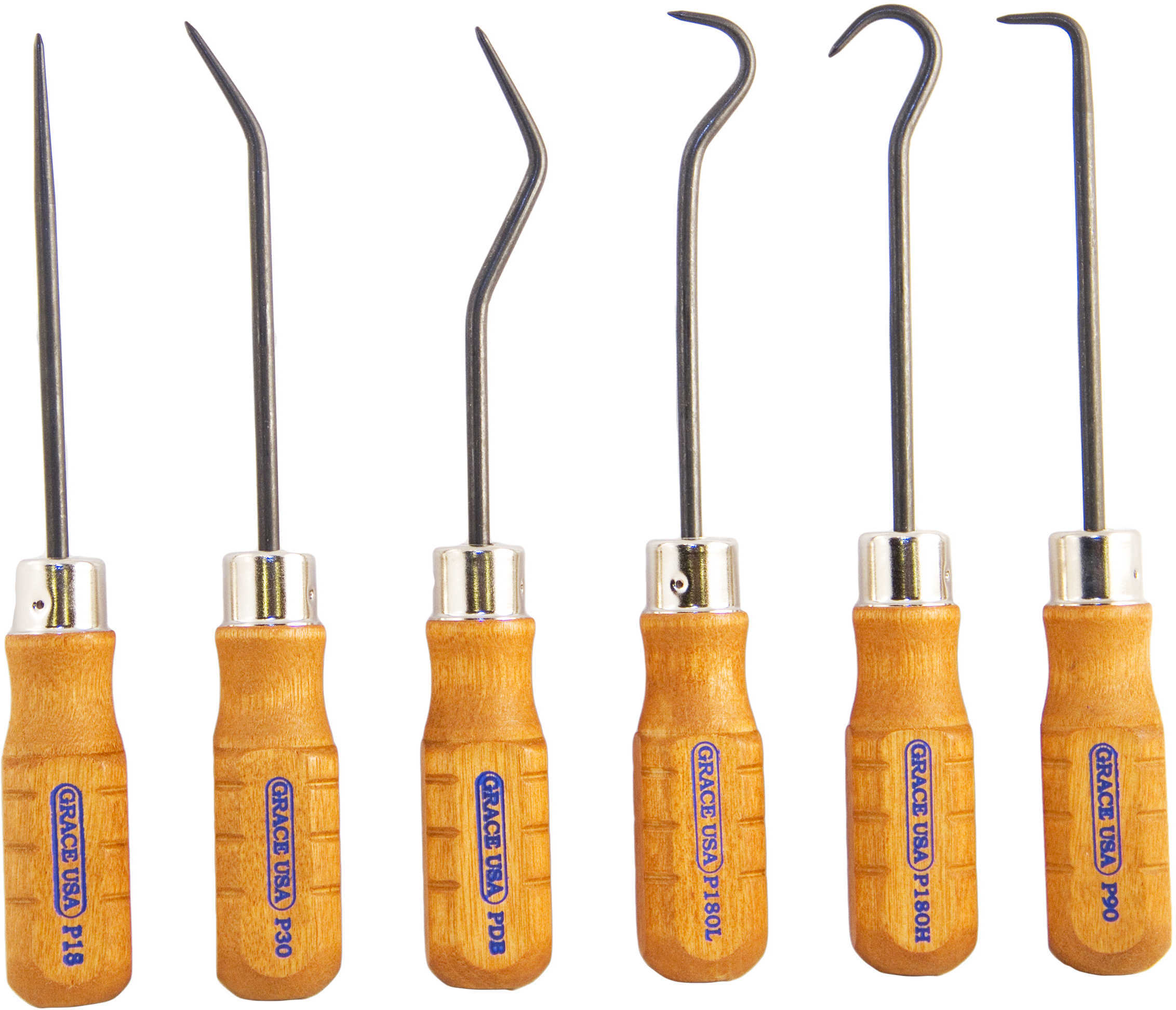 Grace USA Tools Hook & Pick Set Of 6 Steel