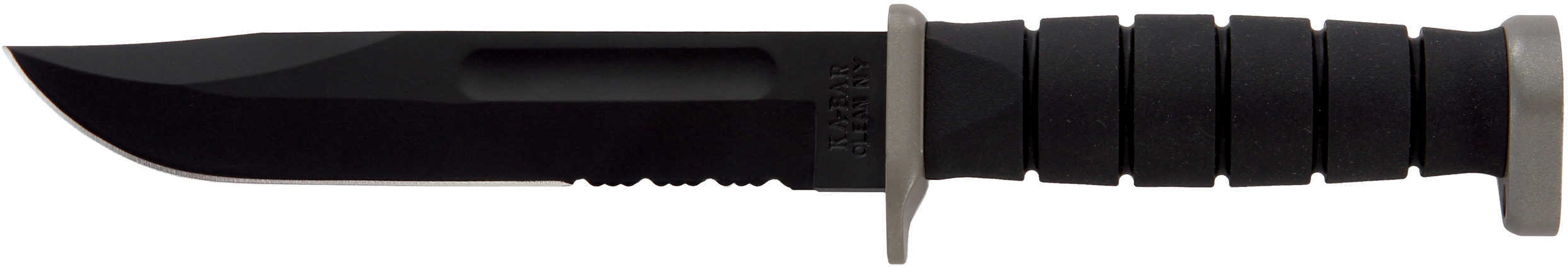 Ka-Bar D2 Extreme Knife 7" SERR W/Plastic Sheath