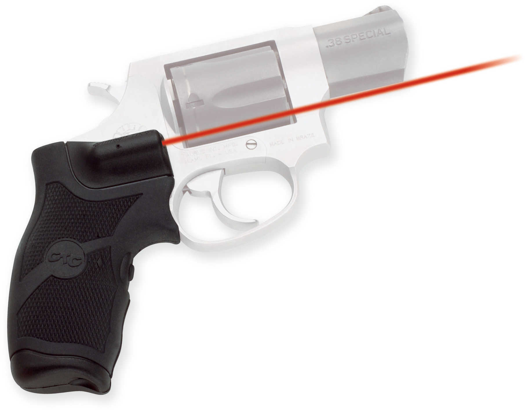 Crimson Trace Corporation Hi-Brite LaserGrip Taurus Small Frame, Not Public Defender Rubber Overmold Lg-385