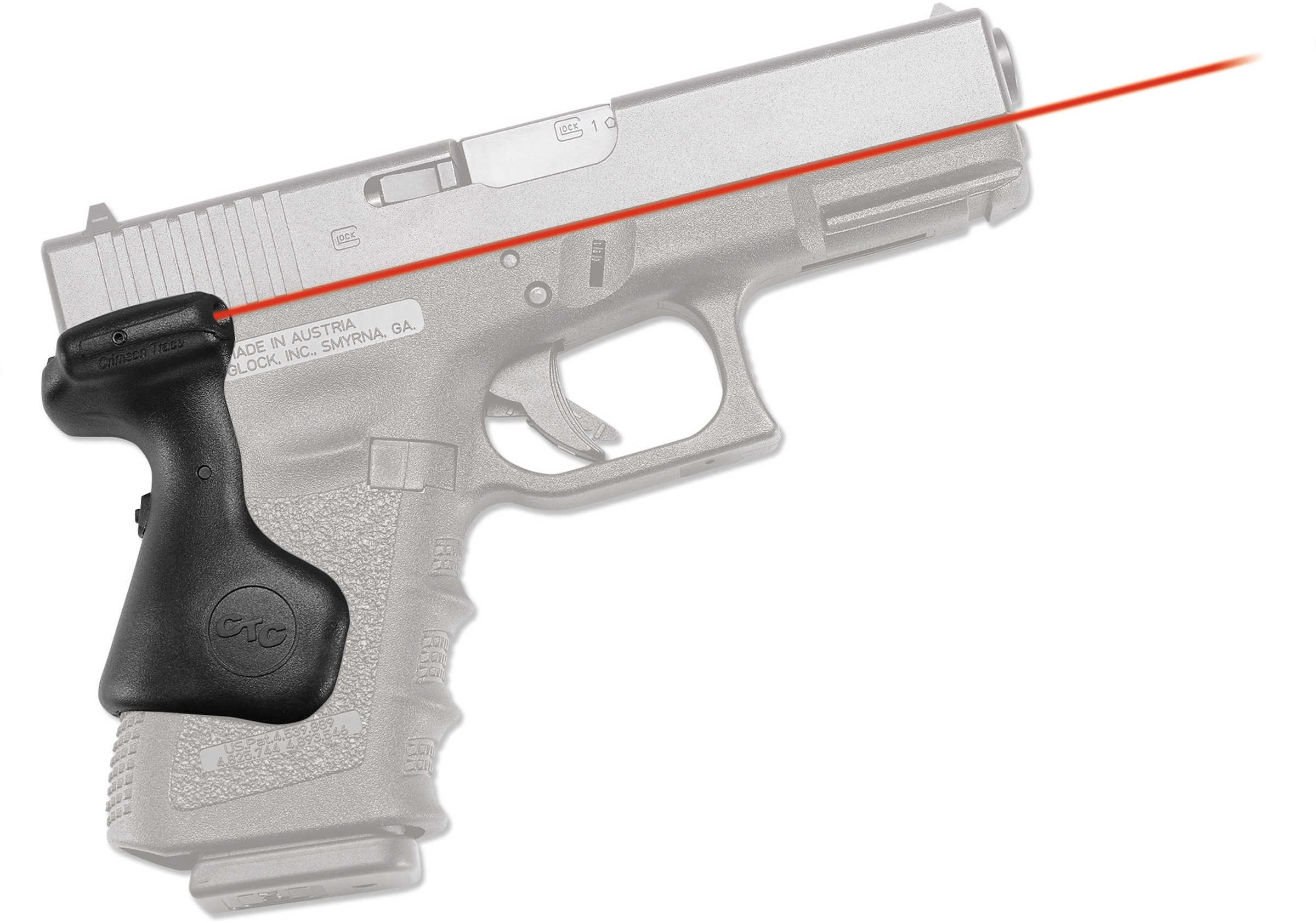 Crimson Trace Corporation LaserGrip for Glock Third Generation 19, 23, 25, 32 Black Lg-639