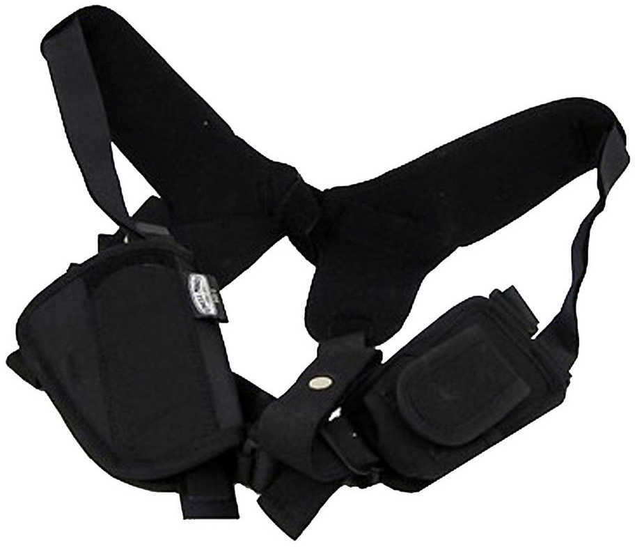 Uncle Mike's Horizontal Pro Pak Shoulder Holster Ambidextrous Black 2" Small Revolver 7736-0