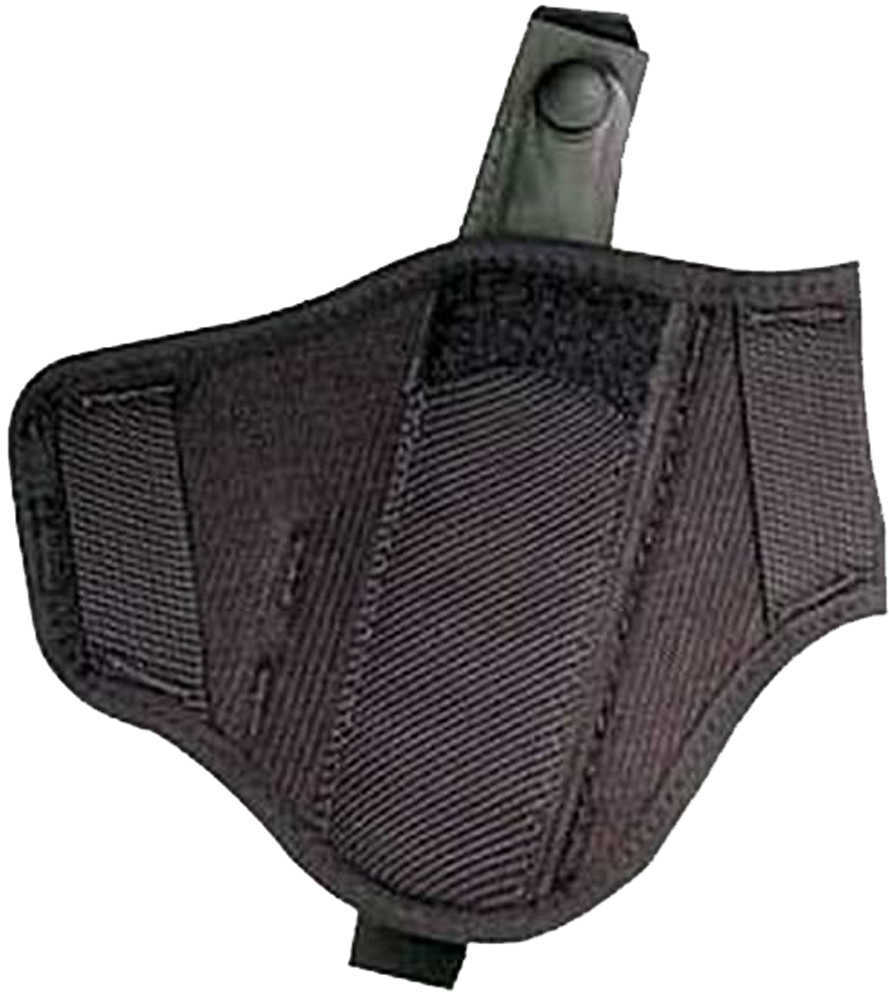 Uncle Mike's Super Belt Slide Holster Size 2 Fits Medium Revolver With 4" Barrel Ambidextrous Black 8602-0