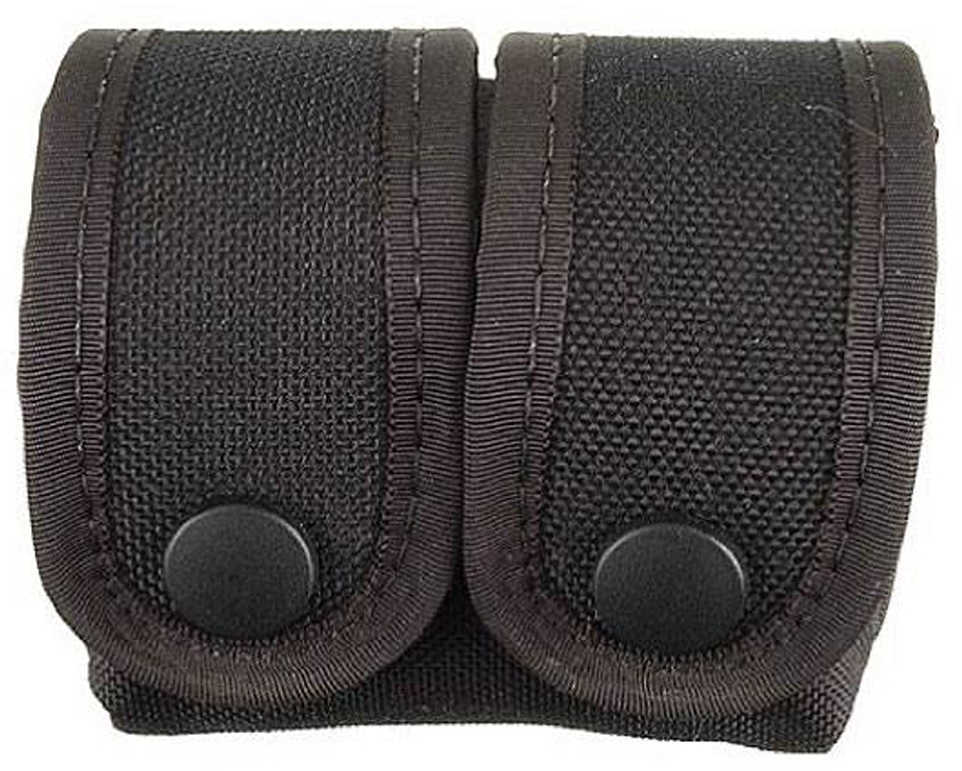 Uncle Mikes MICHAELS Double Speedloader Pouch W/Snap Closure Black