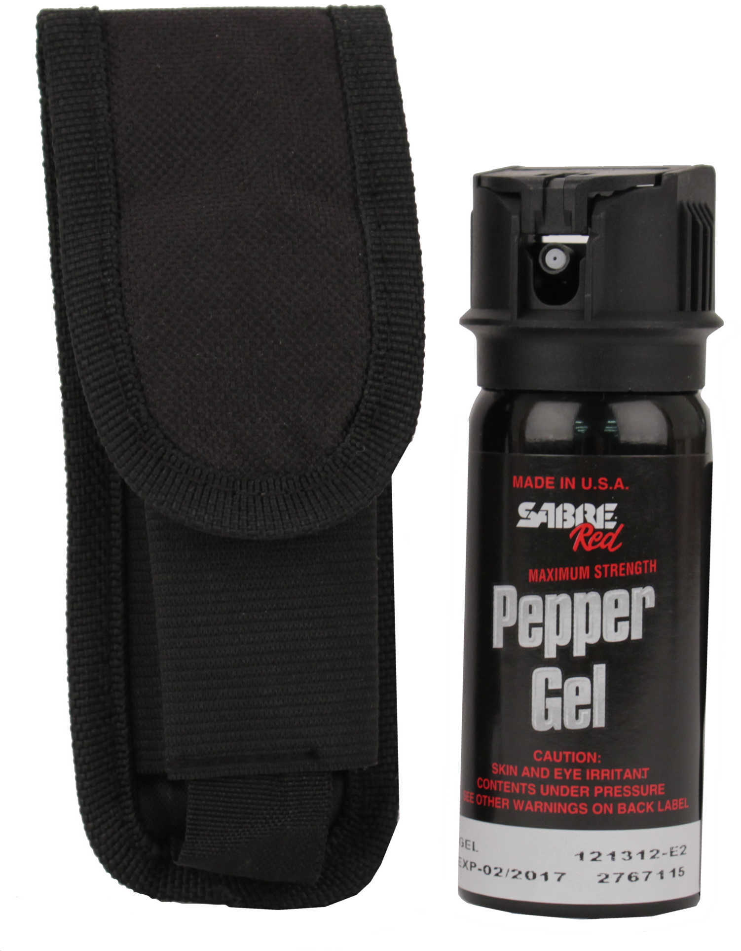 Sabre Pepper Spray Flip Top 1.8oz Red & UV Dye Black MK-3-GEL-H-US