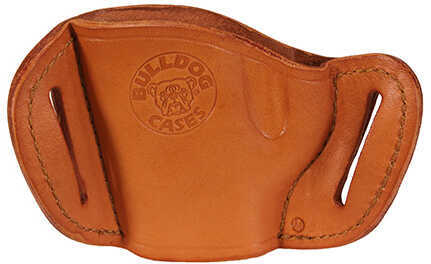 Bulldog Cases Belt Slide Holster Tan RH Med Autos 1911 Browning HP