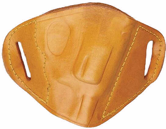 Bulldog Cases MLTRS Belt Slide Small J Frame Revolver Holster RH Leather Tan