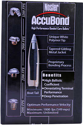 Nosler 7mm 160 Grains Spitzer AccuBond (Per 50) 54932