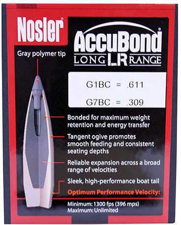 Nosler Accubond LR Bullets 7MM .284 150 Grains 100 per box