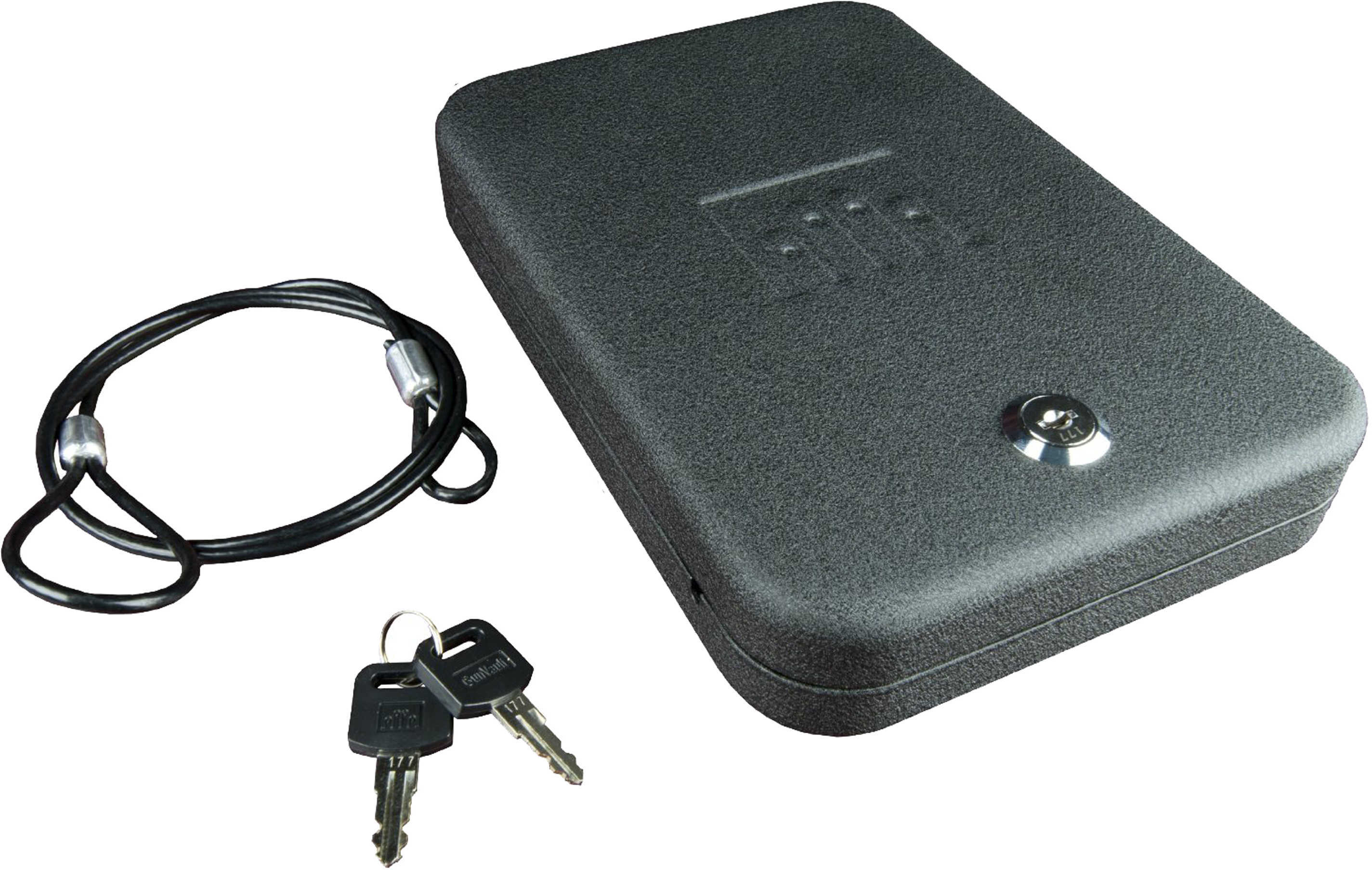 GuNvault Nv100 Nanovault Safe 8.25"X6"X1.75" Cable Black Key Lock