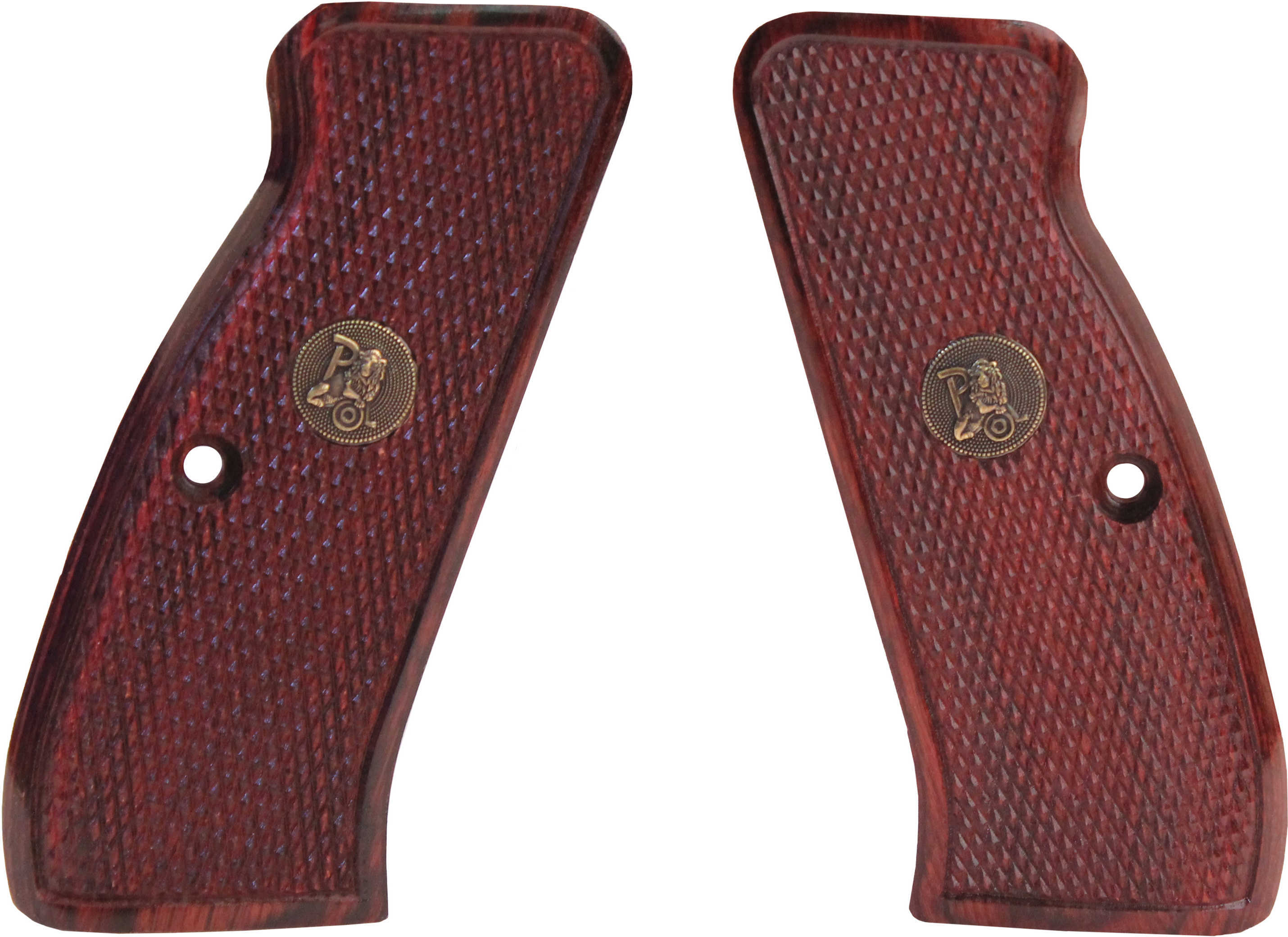 Pachmayr Renegade Wood Laminate Revolver Grips CZ 75/85, Rosewood Checkered Md: 63220