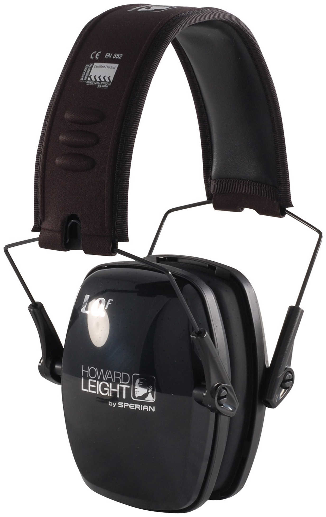 Howard Leight Industries LEIGHTNING Folding Ear Muff Black NRR23