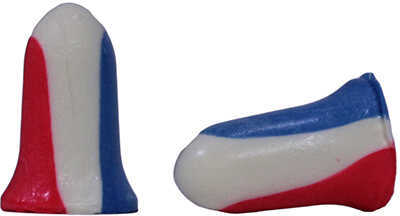 Howard Leight Industries USA Shooters Earplugs, Red/White/Blue, Per 100 Md: R-03113