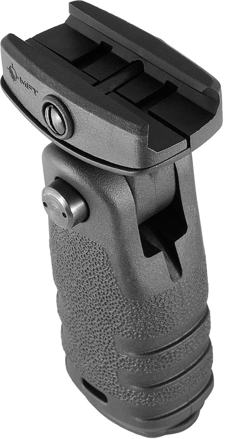 AR-15 Mission First Tactical Folding React Grip Black Vertical Pistol Picatinny RFG