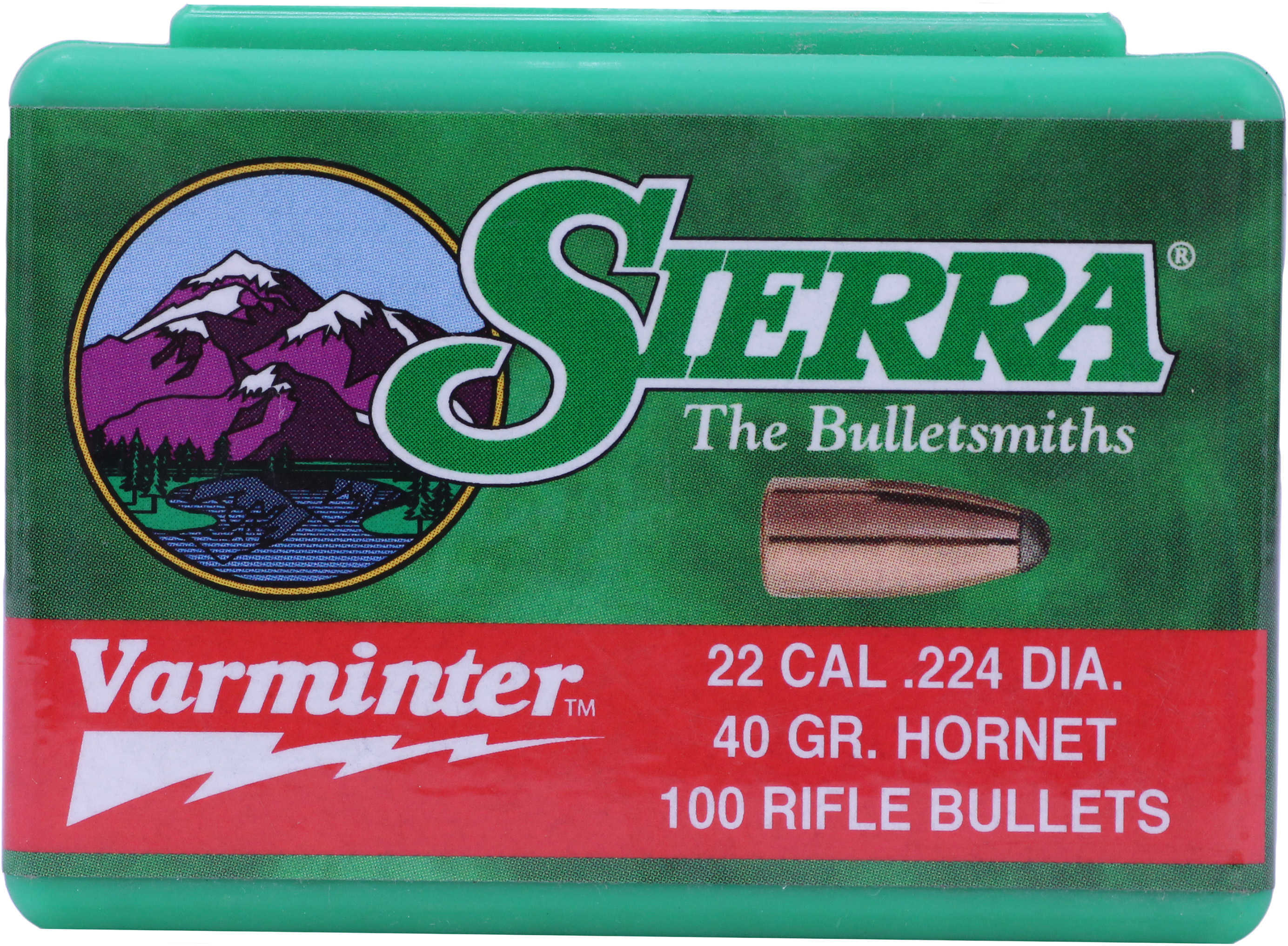 Sierra 22 Caliber (.224) Hornet 40 Grains (Per 100) 1200