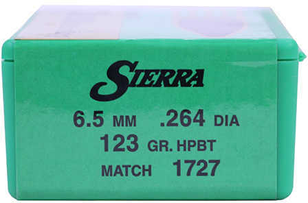 Sierra 6.5mm/264 Caliber 123 Grains HPBT Match King (Per 100) 1727