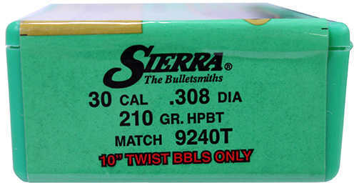 Sierra 30 Caliber 210 Grains HPBT Match/50 9240T