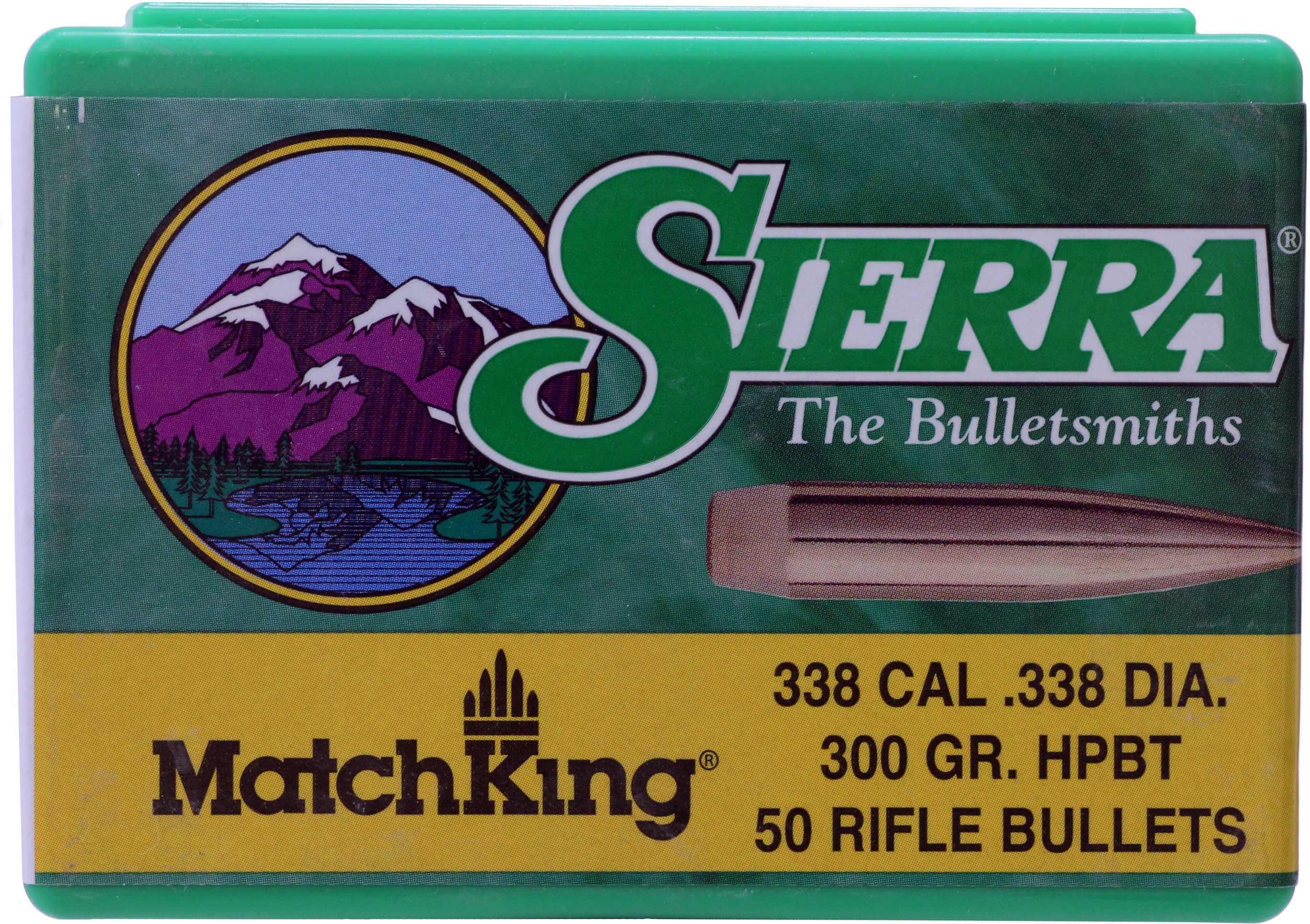 Sierra 338 Caliber 300 Grains HPBT Match (Per 50) 9300T