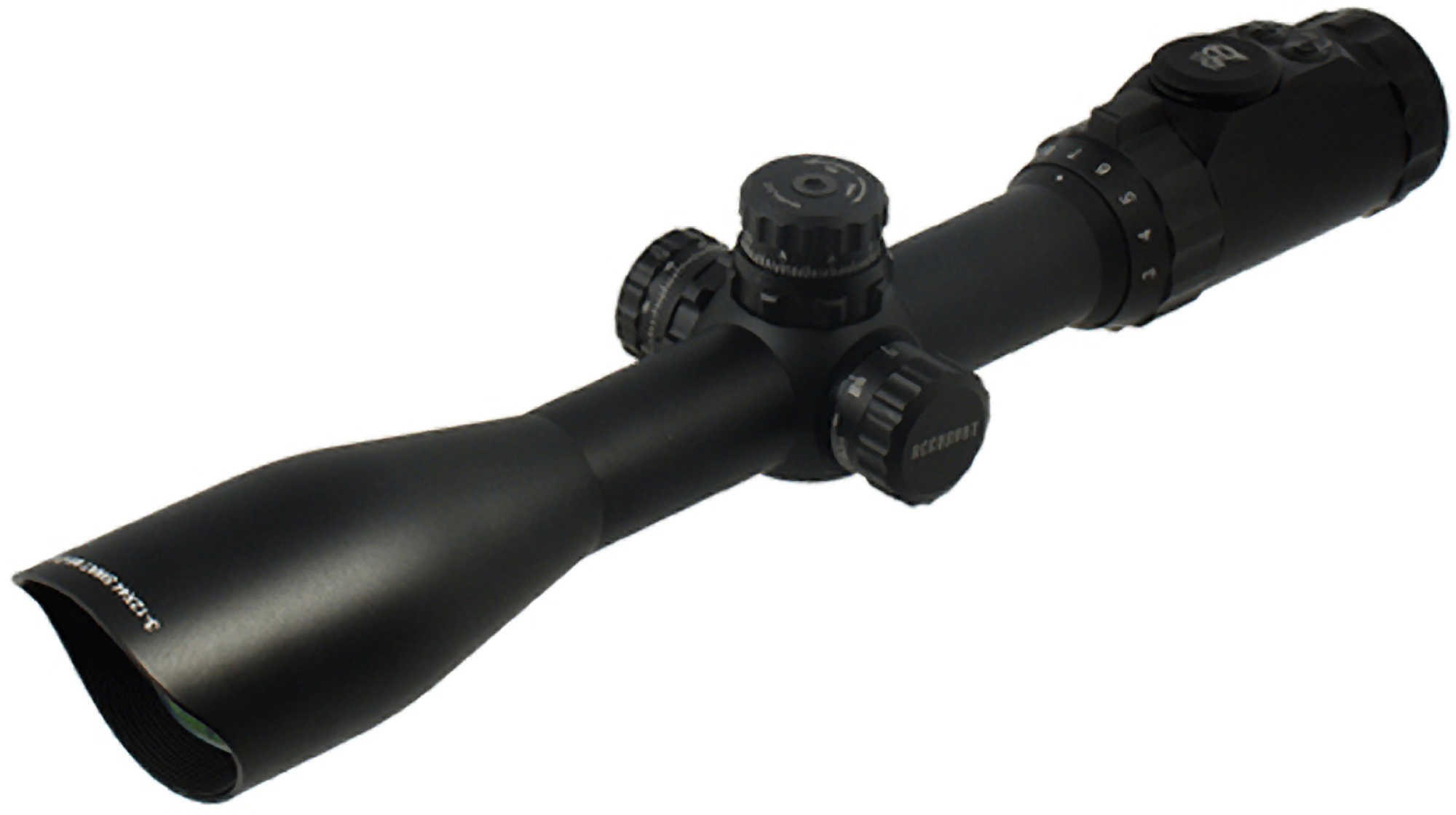 Leapers Inc. - UTG AccuShot Rifle Scope 3-12X 44 30MM Rings 36-Color Mil-Dot Reticle Black Finish SCP3-U312AOIEW