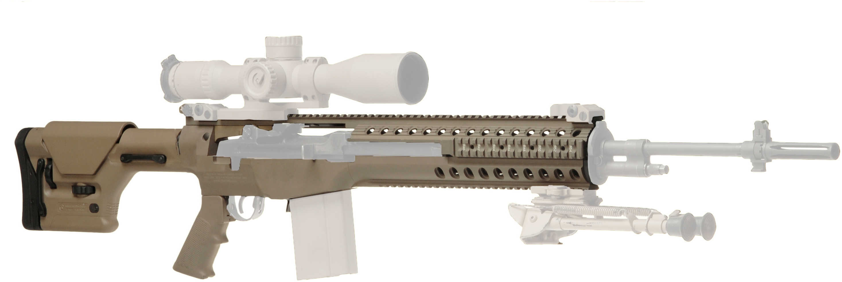 Troy Industries M14 Modular Chassis System (SASS Package) Flat Dark Earth SCHA-MCS-S0FT-00