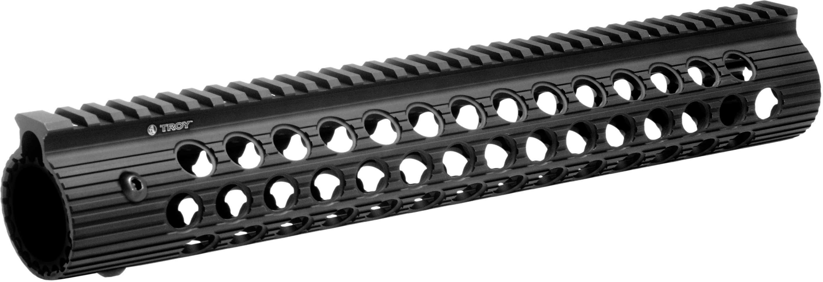 Troy BattleRail Alpha 13.8" Free Floating Low Profile No Sight Black Finish STRX-AL1-13BT-01