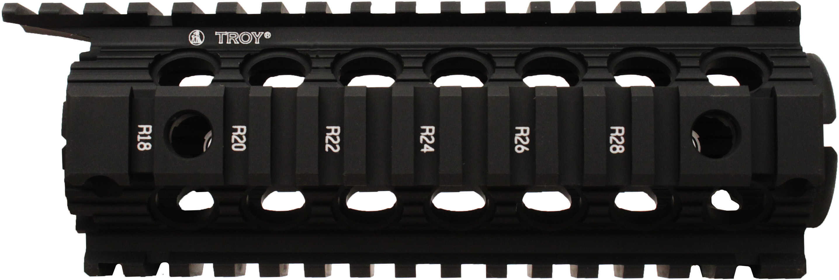 Troy Industries Carbine/M4 Enhanced Drop-In Battle Rail, 7" Black Md: SRAI-DID-D7BT-00