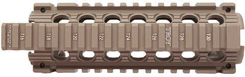 Troy Industries Carbine/M4 Enhanced Drop-In Battle Rail, 7" Flat Dark Earth Md: SRAI-DID-D7FT-00