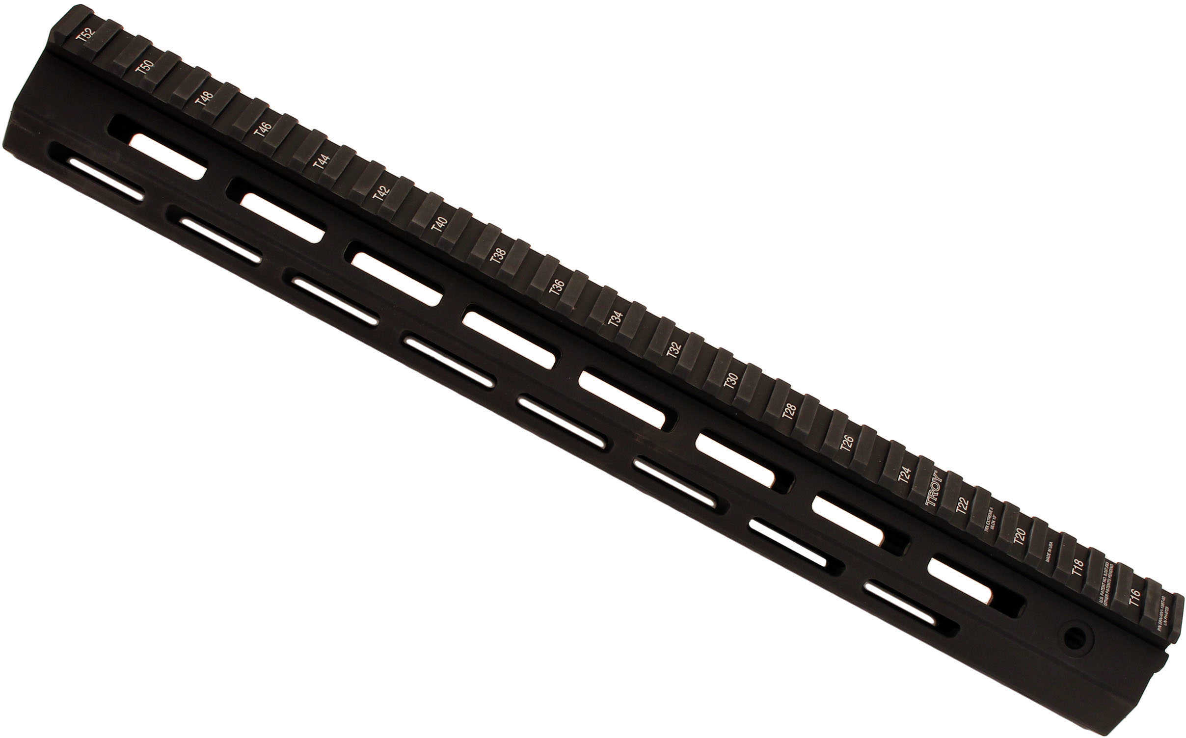 Troy Industries 15" M-LOK 5.56 Rail Aluminum, Black Md: SRAI-MV1-15BT-00