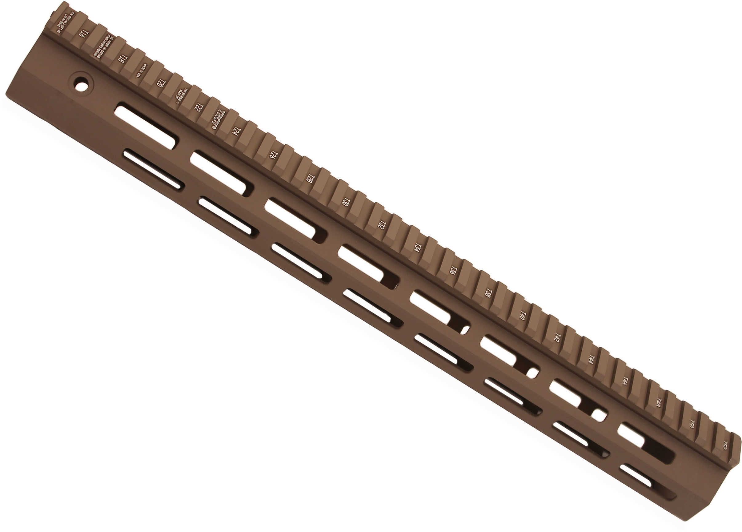 Troy Industries BattleRail Rail Fits AR 5.56 15" M-Lok Aluminum Flat Dark Earth Finish SRAI-Ml1-15FT-00