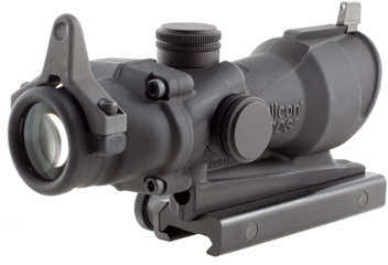 Trijicon ACOG 4x32 Amber .308 Ballistic Reticle TA51 Mount Backup Iron Sights Matte Black