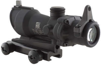 Trijicon ACOG 4x32 Amber .308 Ballistic Reticle TA51 Mount Backup Iron Sights Matte Black