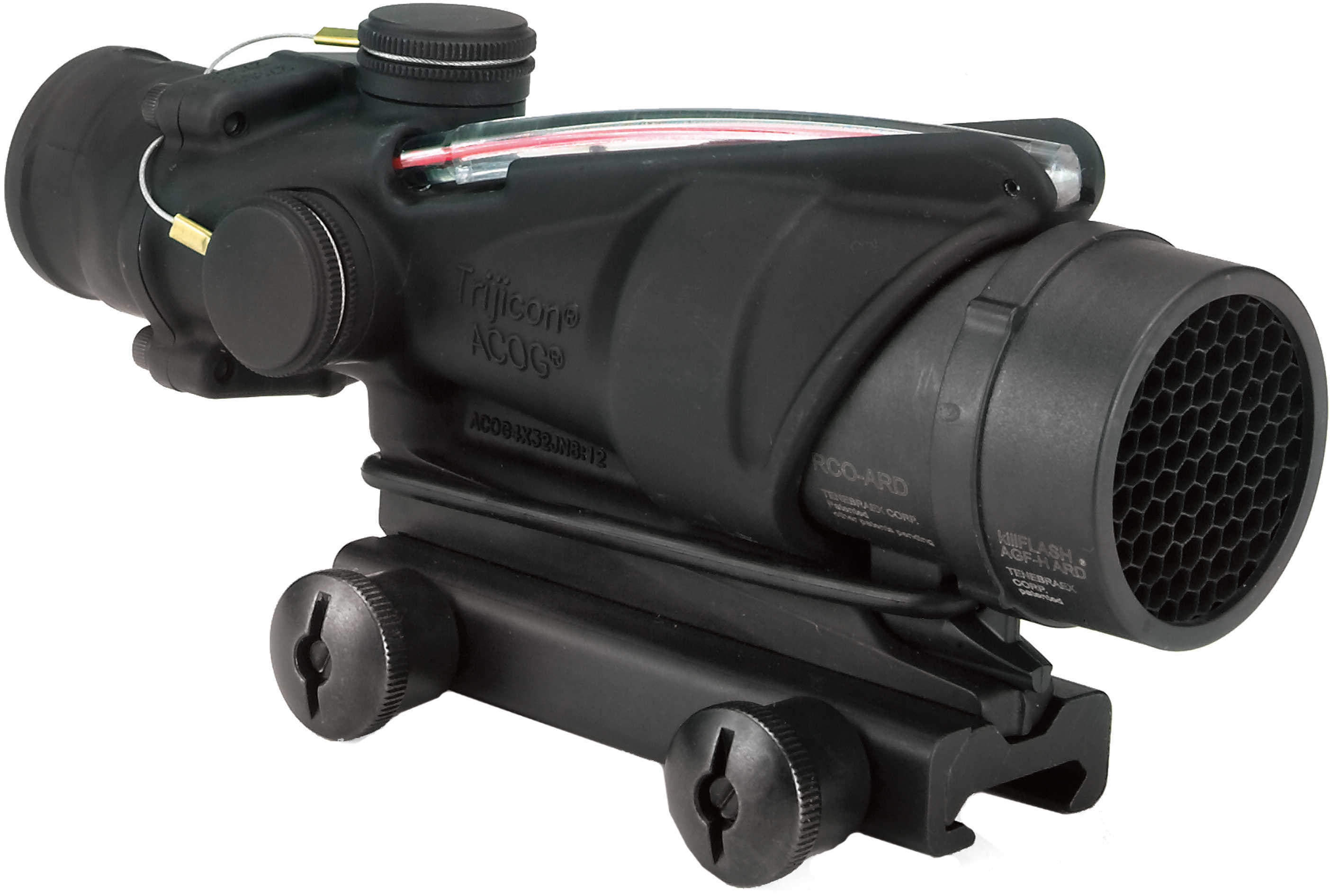 Trijicon ACOG Rifle Scope 4X 32 Red Chevron Matte BAC - M16A4 Ta31RCO-A4CP