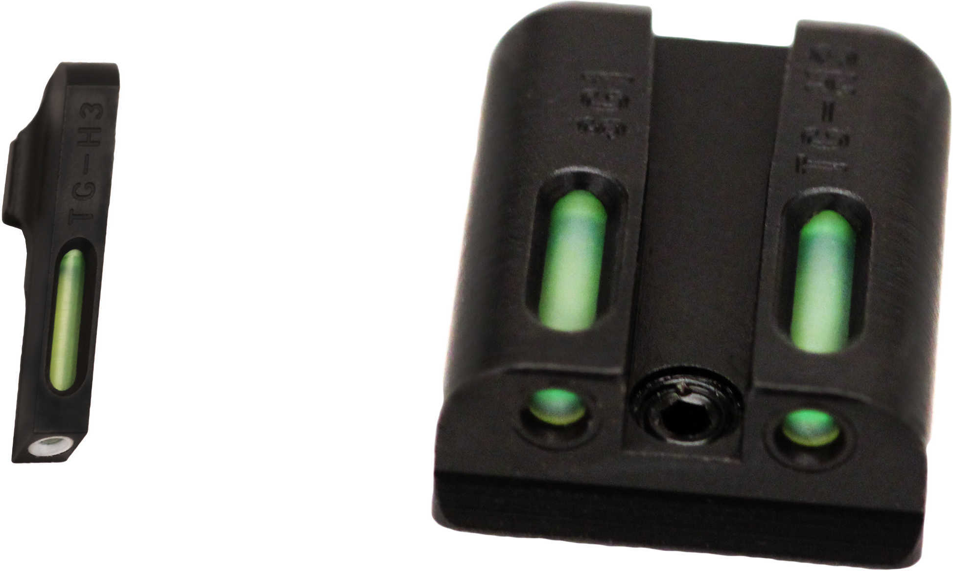 Truglo TFX SIG #6 Front #8 Rear 3 Dot Green Tritium/Fiber Optic Sight TG13SG2A