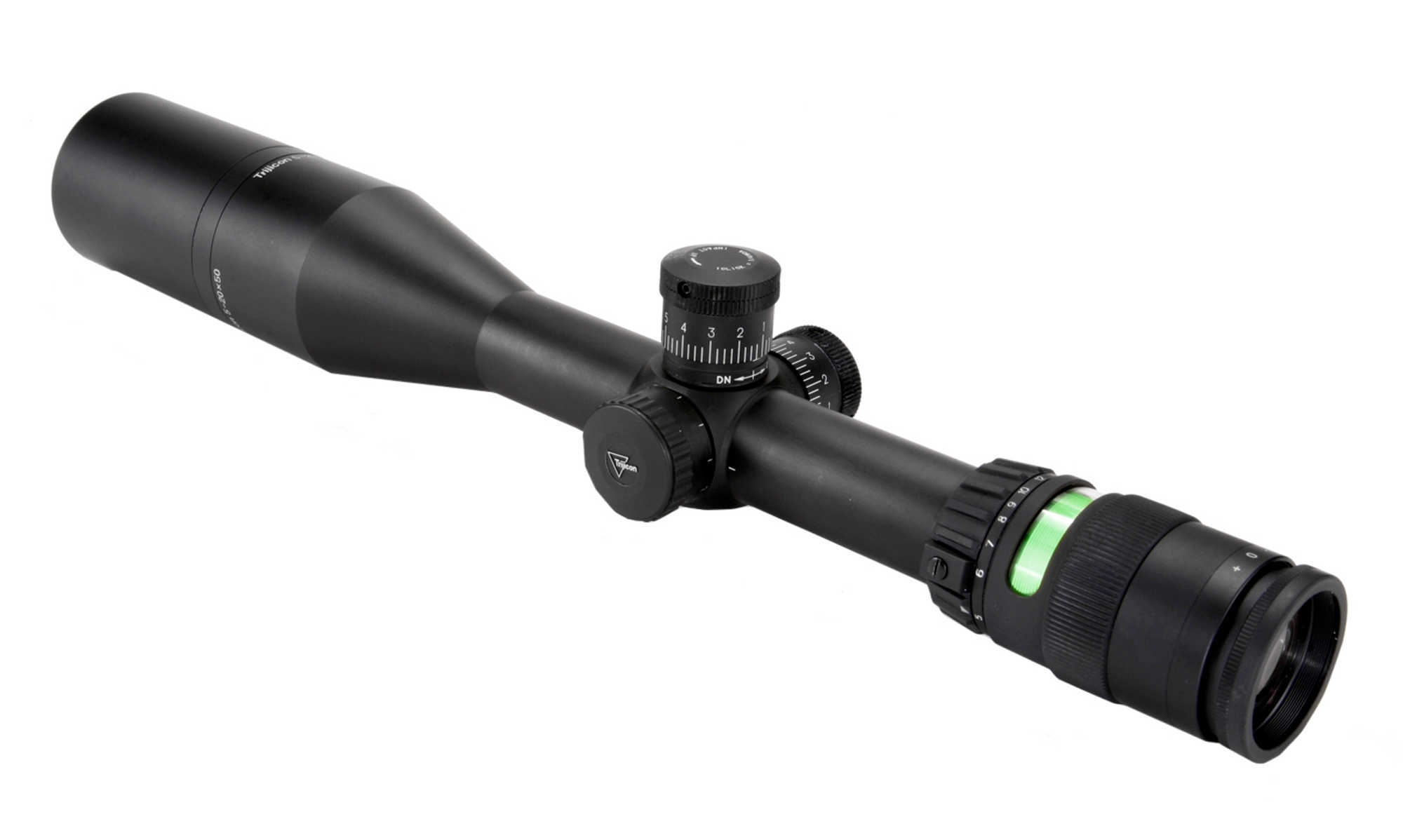 Trijicon 200043 Accupoint 5-20X 50mm Obj 19.40-5.20 ft @ 100 yds FOV 30mm Tube Matte Black Finish Illuminated Mil-Dot Cr