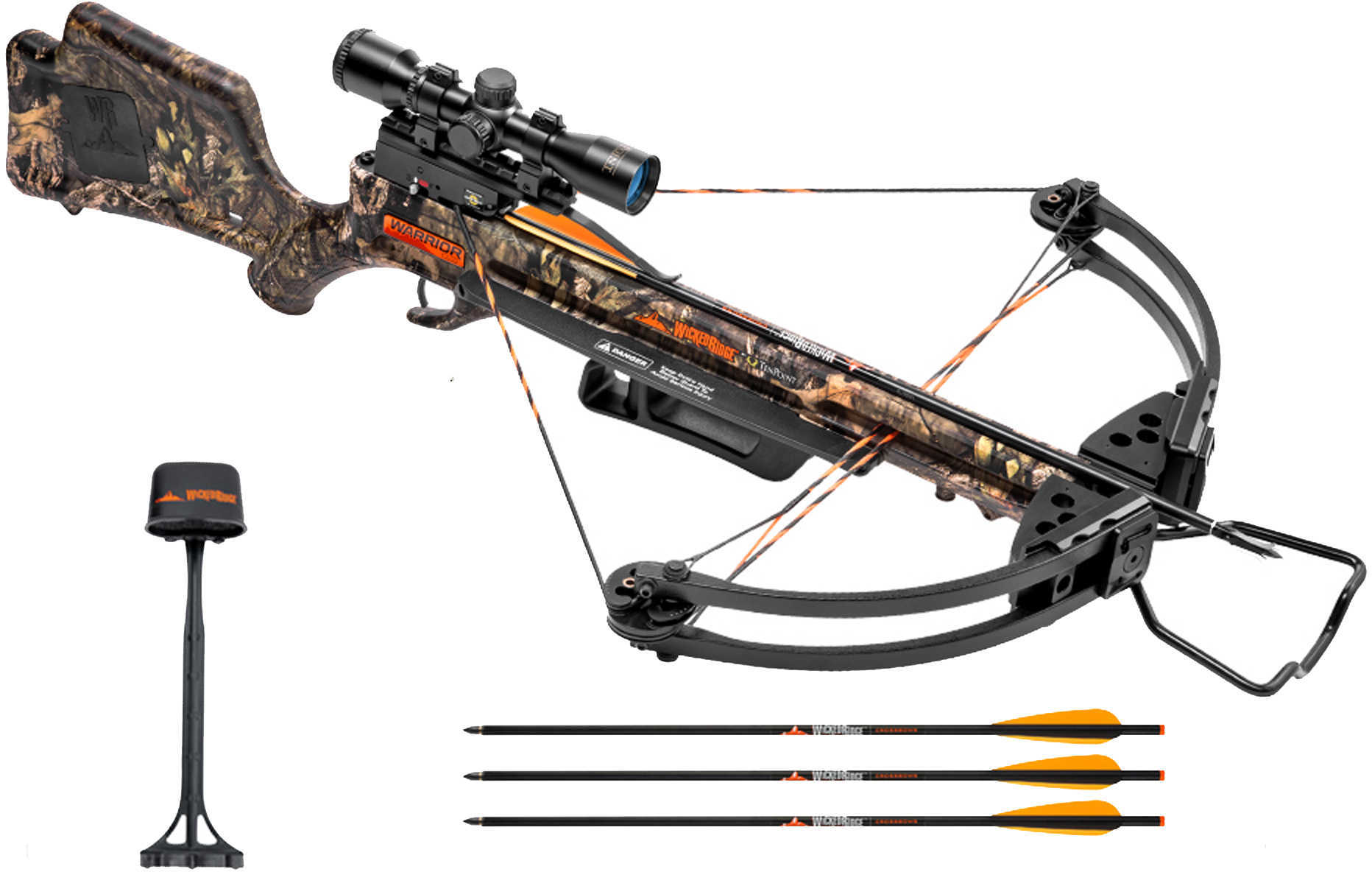 Wicked Ridge Warrior G3 Crossbow Package, Mossy Oak Break-Up Country Md: WR16015-5530