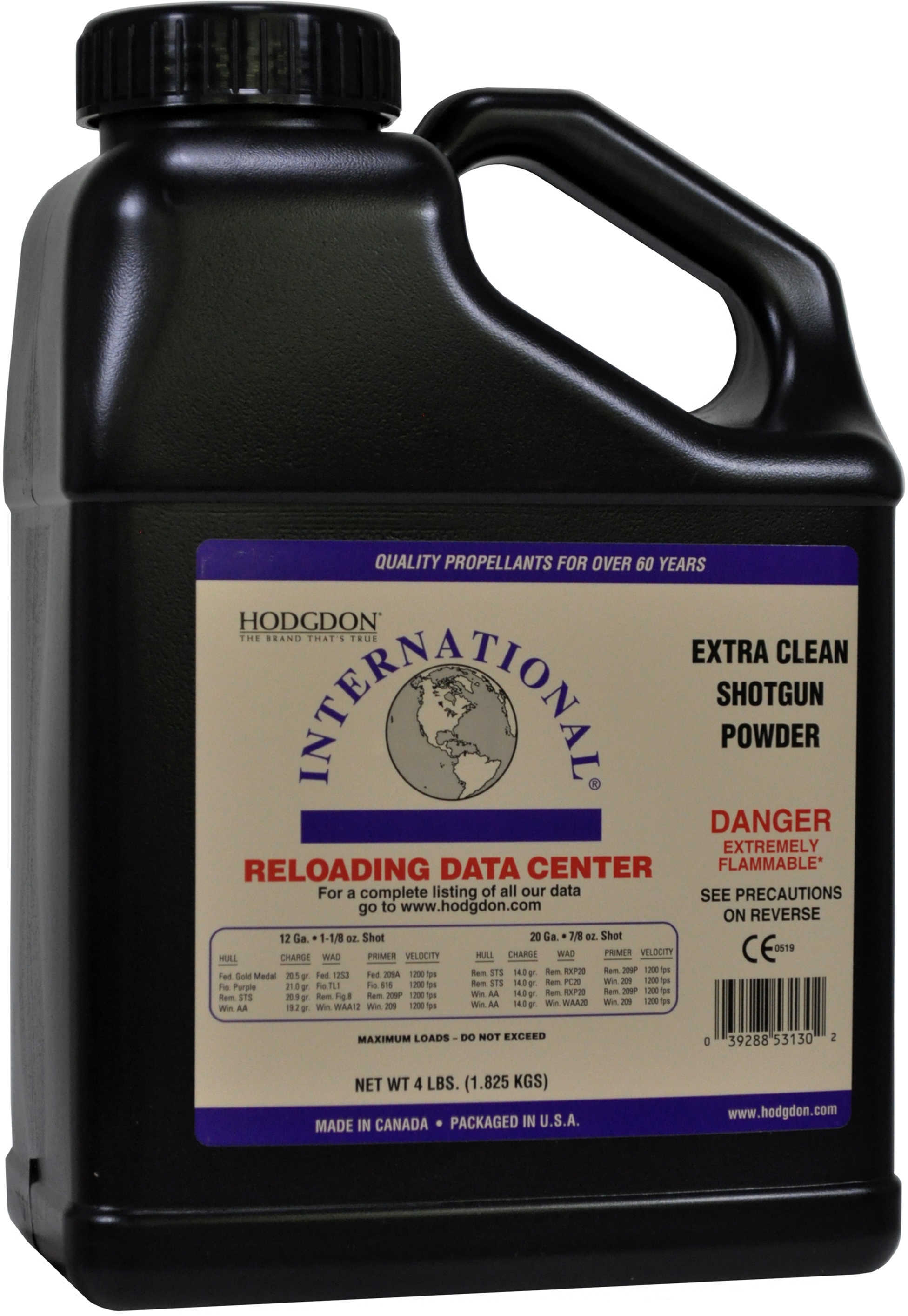 Hodgdon Powder Clays Intl Smokeless 4 Lb