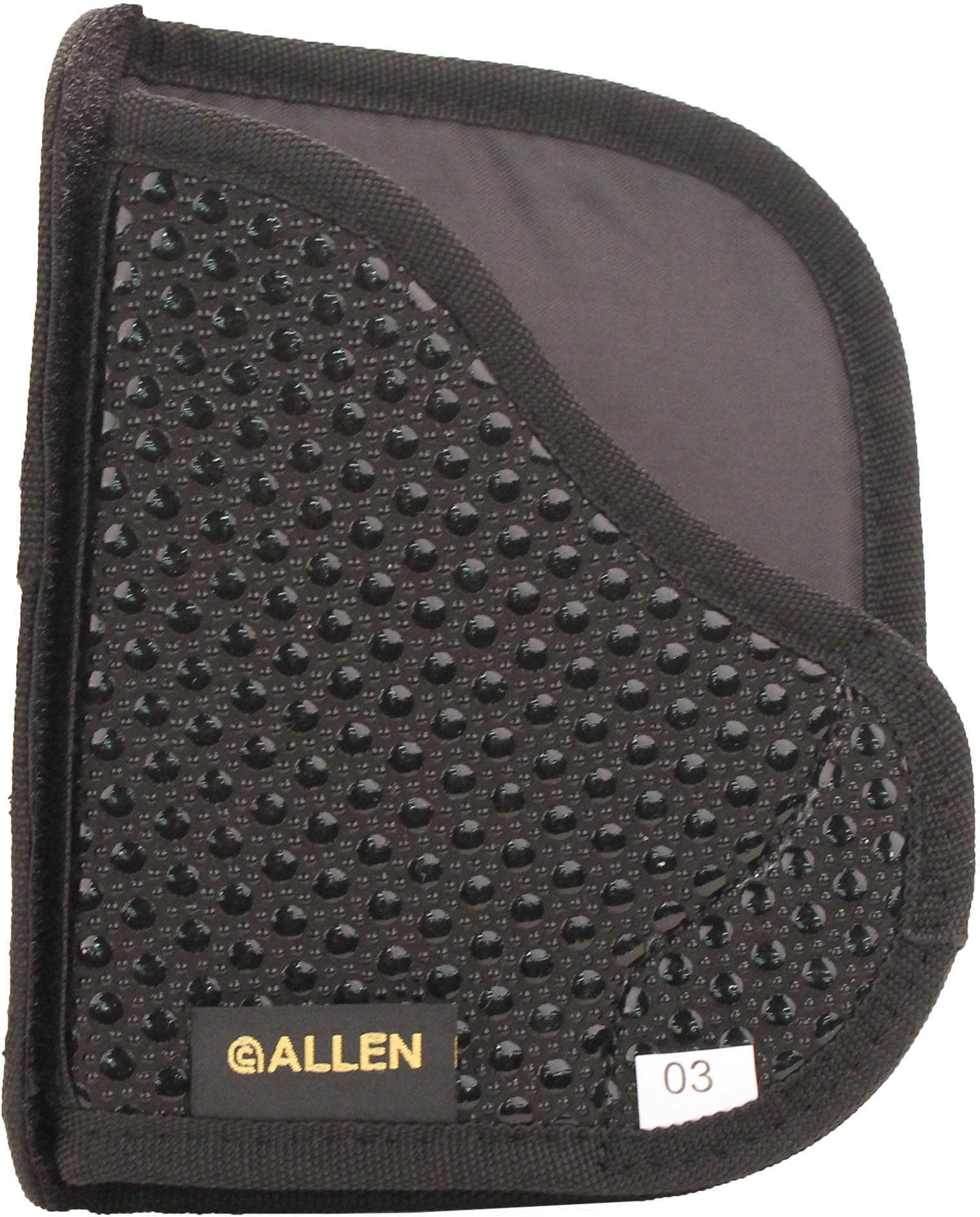 Allen Baseline In The Pocket Holster Ambidextrous Black Tacky Fabric Size Medium Fits Compact 9MM and 40 Caliber Semi-au