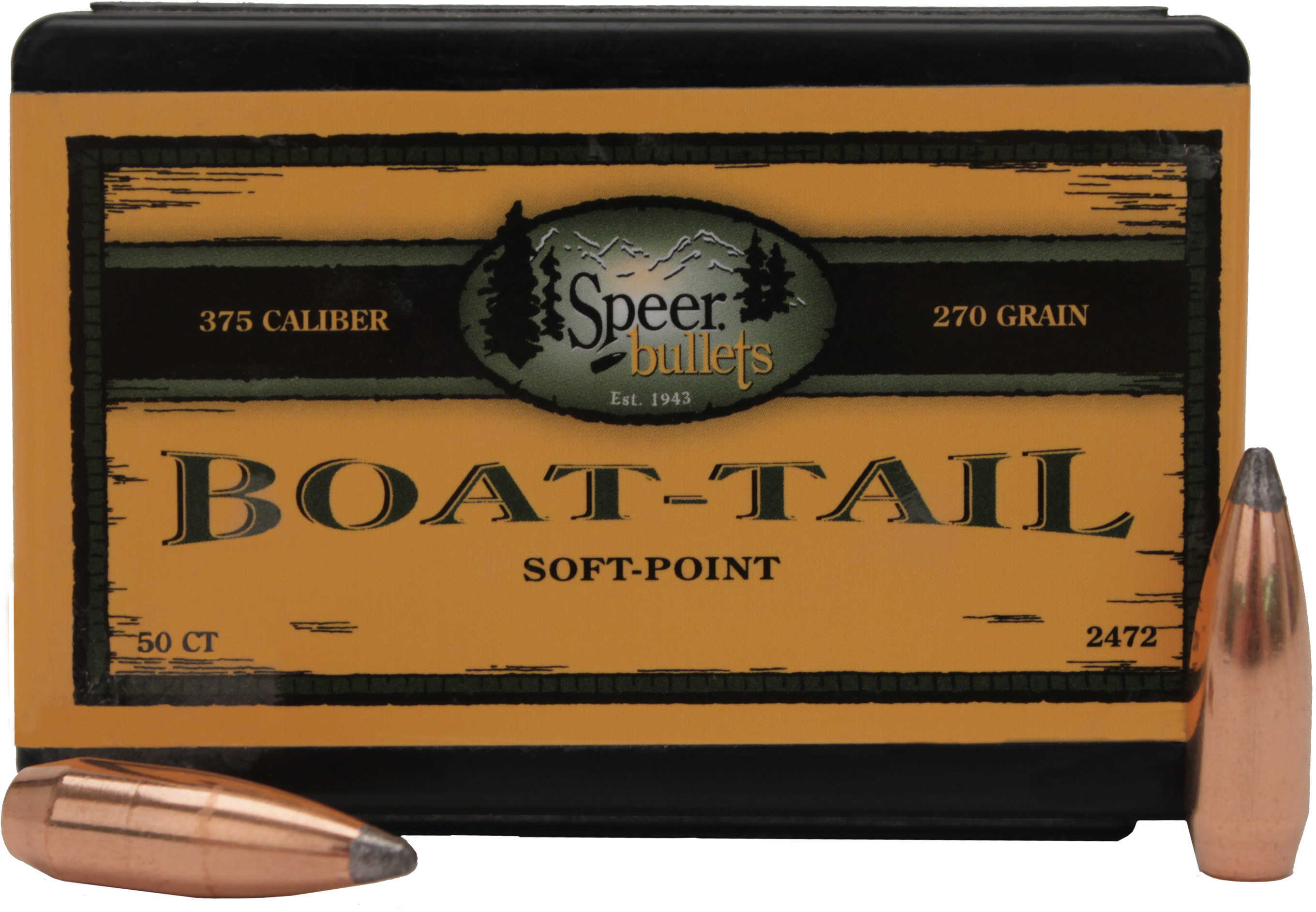 Speer 375 Caliber 270 Grains Spitzer SP BT (Per 50) 2472