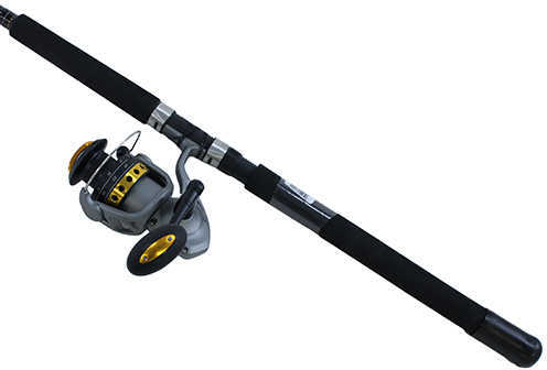 Zebco / Quantum Fin Nor Lethal 7", 1-Piece Spinning, 4.9:1 Gear Ratio, Medium Power, Left Hand Reel & Rod Combo