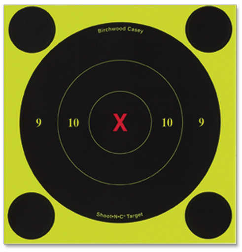 Birchwood Casey Shoot-N-C Targets: Bull's-Eye 6" X-Bull, Per 60 34560