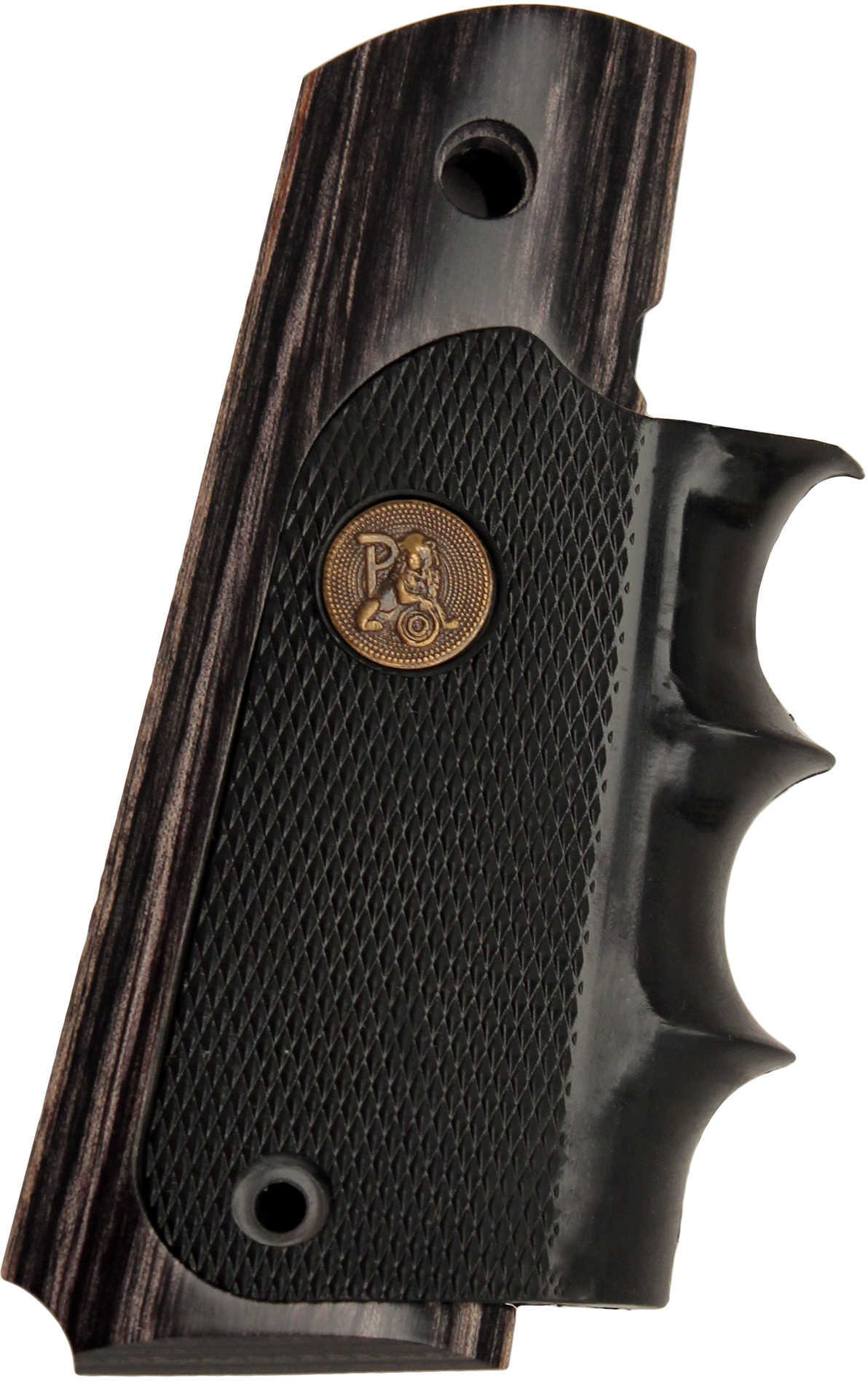 Pachmayr Colt 1911 Grip Charcoal Silvertone Laminate Md: 00433
