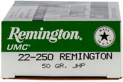 22-250 Remington 20 Rounds Ammunition 50 Grain Jacketed Hollow Point