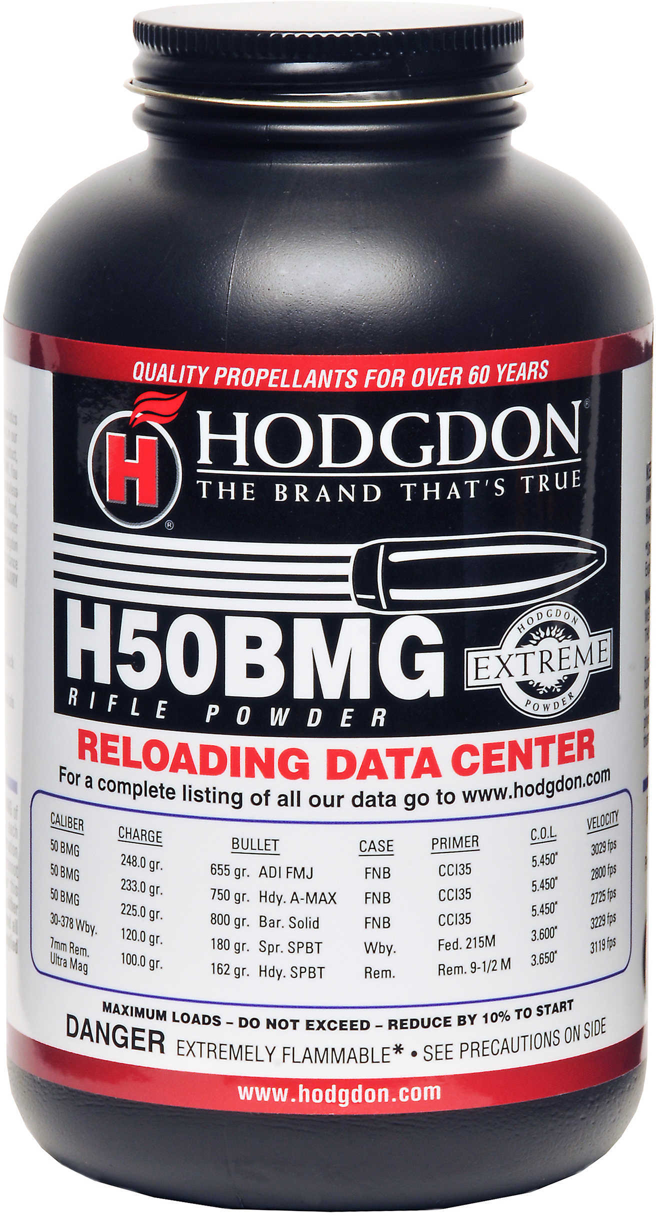 Hodgdon Powder H50BMG Smokeless 1 Lb